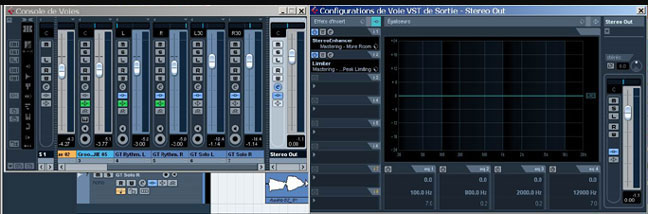 Photo de mixer de cubase